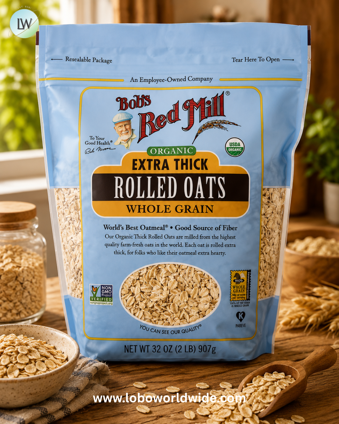 Bob's Red Mill, Rolled Oats, Whole Grain, 32 oz (907 g)