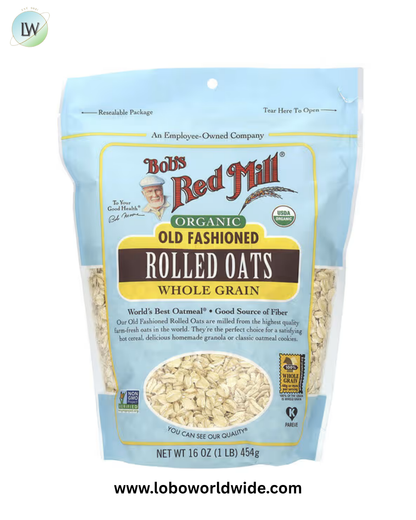 Bob's Red Mill, Organic Old Fashioned Rolled Oats, Whole Grain, 16 oz (454 g)
