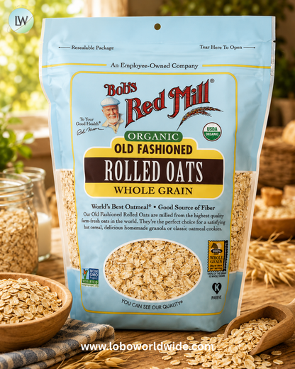 Bob's Red Mill, Organic Old Fashioned Rolled Oats, Whole Grain, 16 oz (454 g)