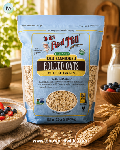 Bob's Red Mill, Old Fashioned Rolled Oats, Whole Grain