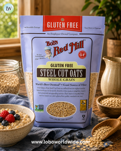 Bob's Red Mill, Steel Cut Oats, Whole Grain, Gluten Free, 24 oz (680 g)