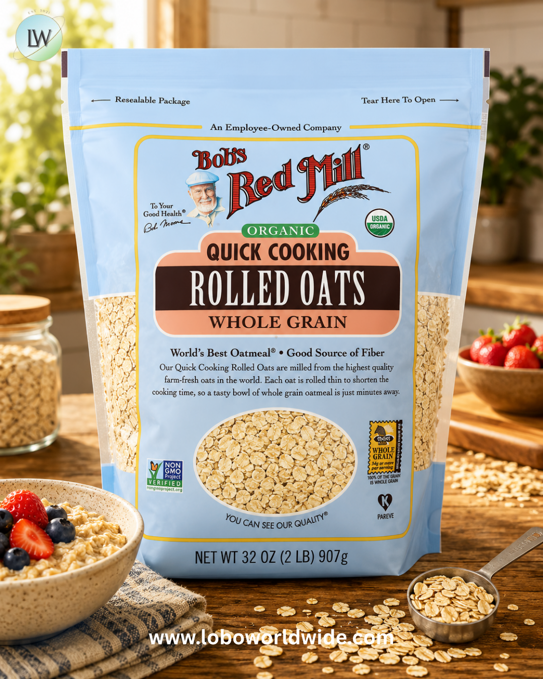 Bob's Red Mill, Quick Cooking Rolled Oats, 32 oz (907 g)