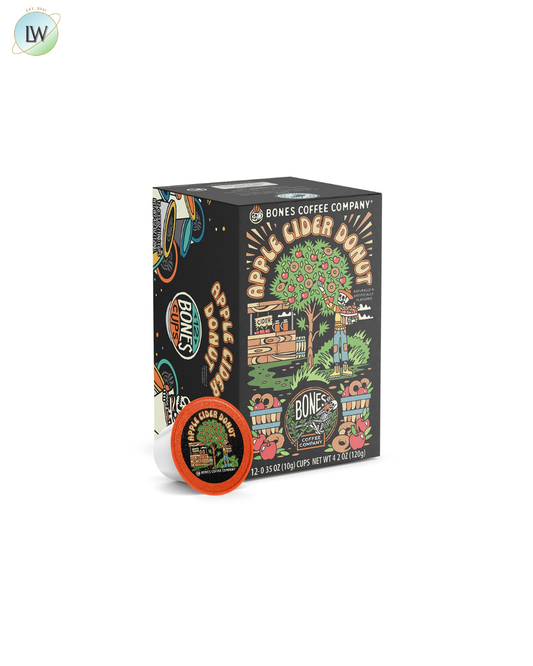 Bones Coffee Company Coffee Pods, 0.35 oz, 12 ct. (Various Flavours)