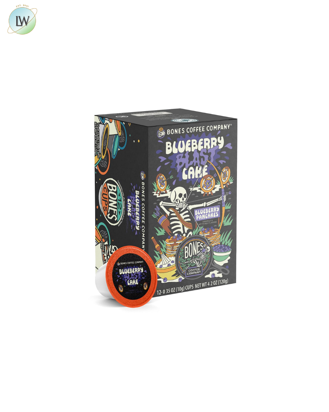 Bones Coffee Company Coffee Pods, 0.35 oz, 12 ct. (Various Flavours)