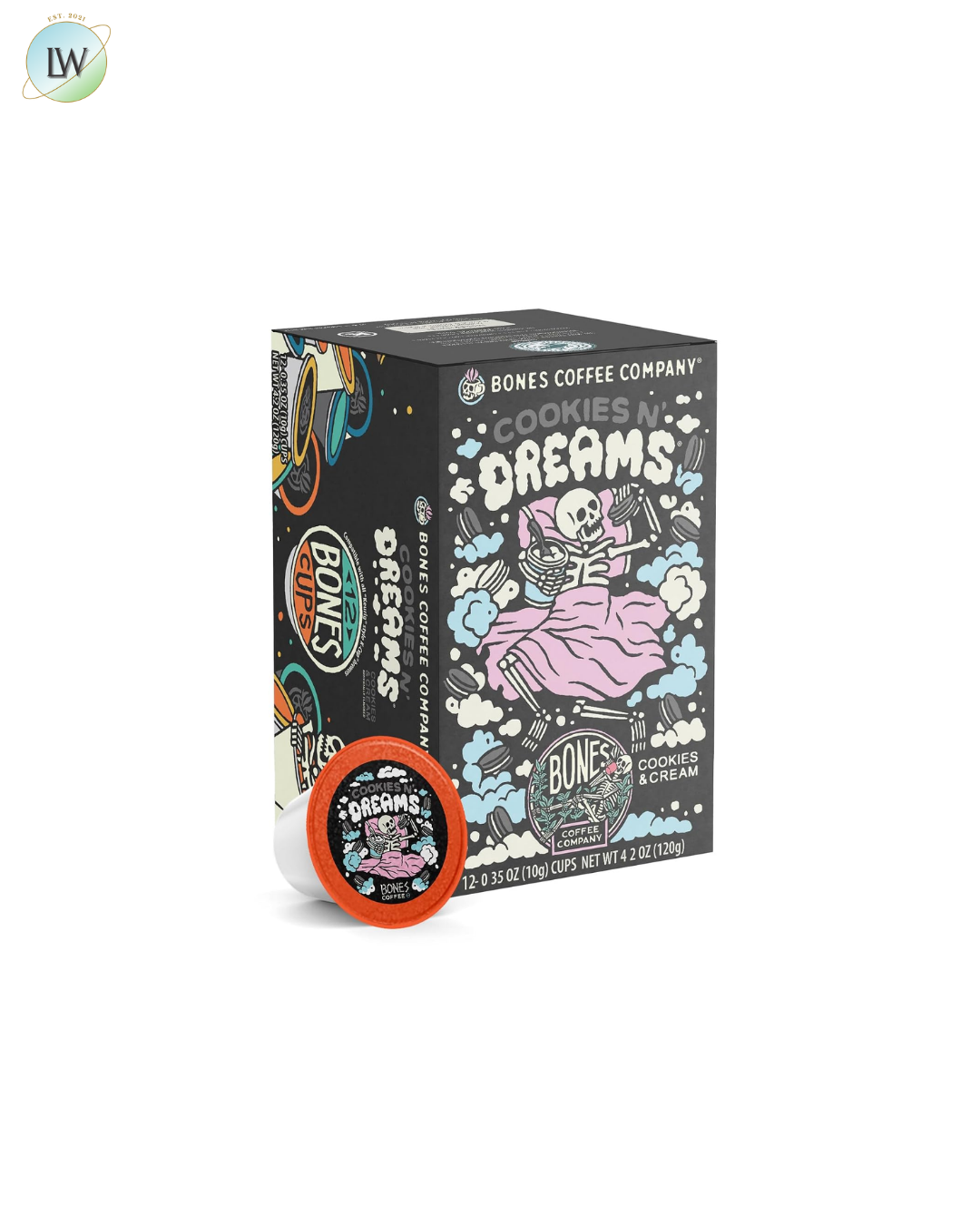 Bones Coffee Company Coffee Pods, 0.35 oz, 12 ct. (Various Flavours)