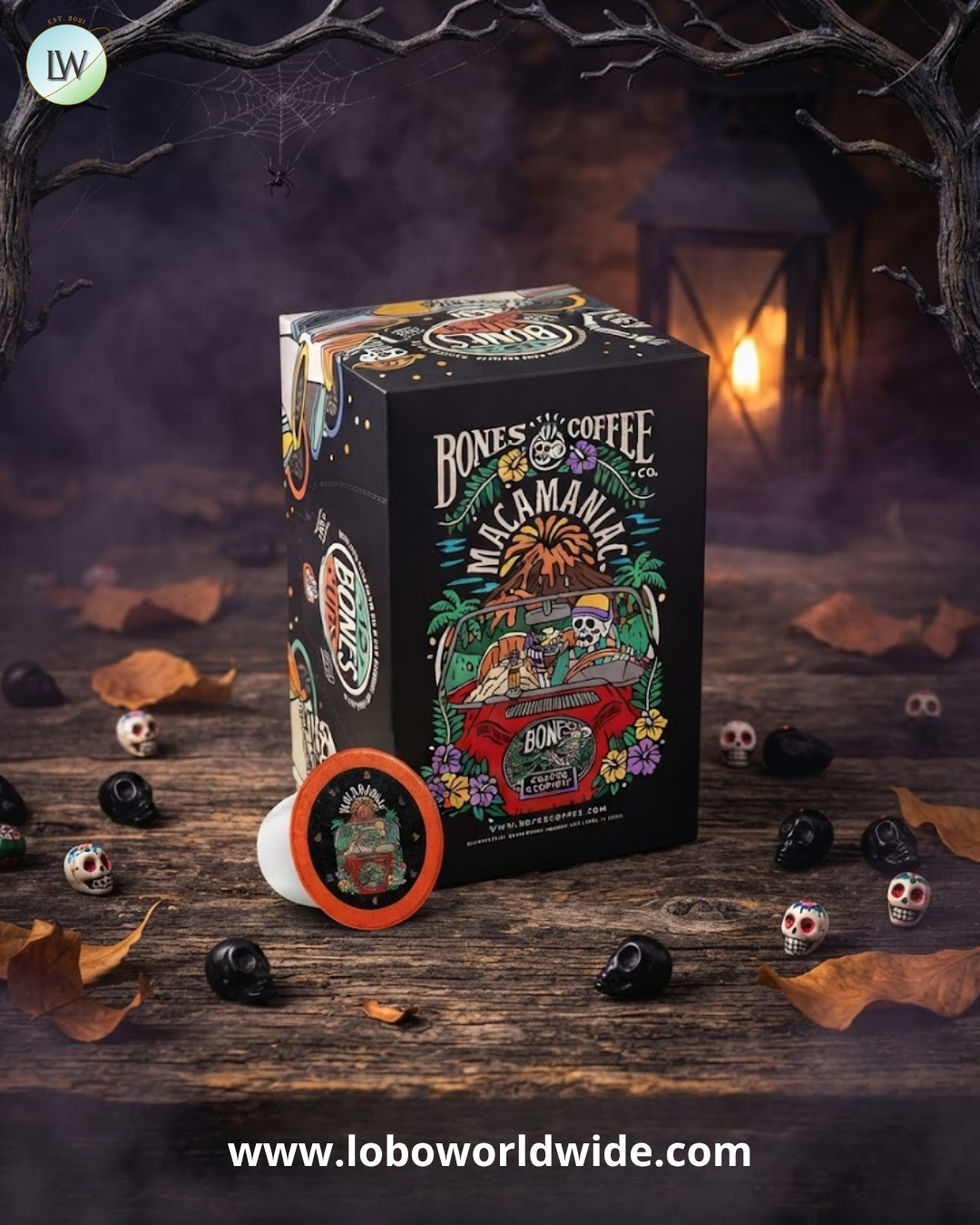 Bones Coffee Company Coffee Pods, 0.35 oz, 12 ct. (Various Flavours)