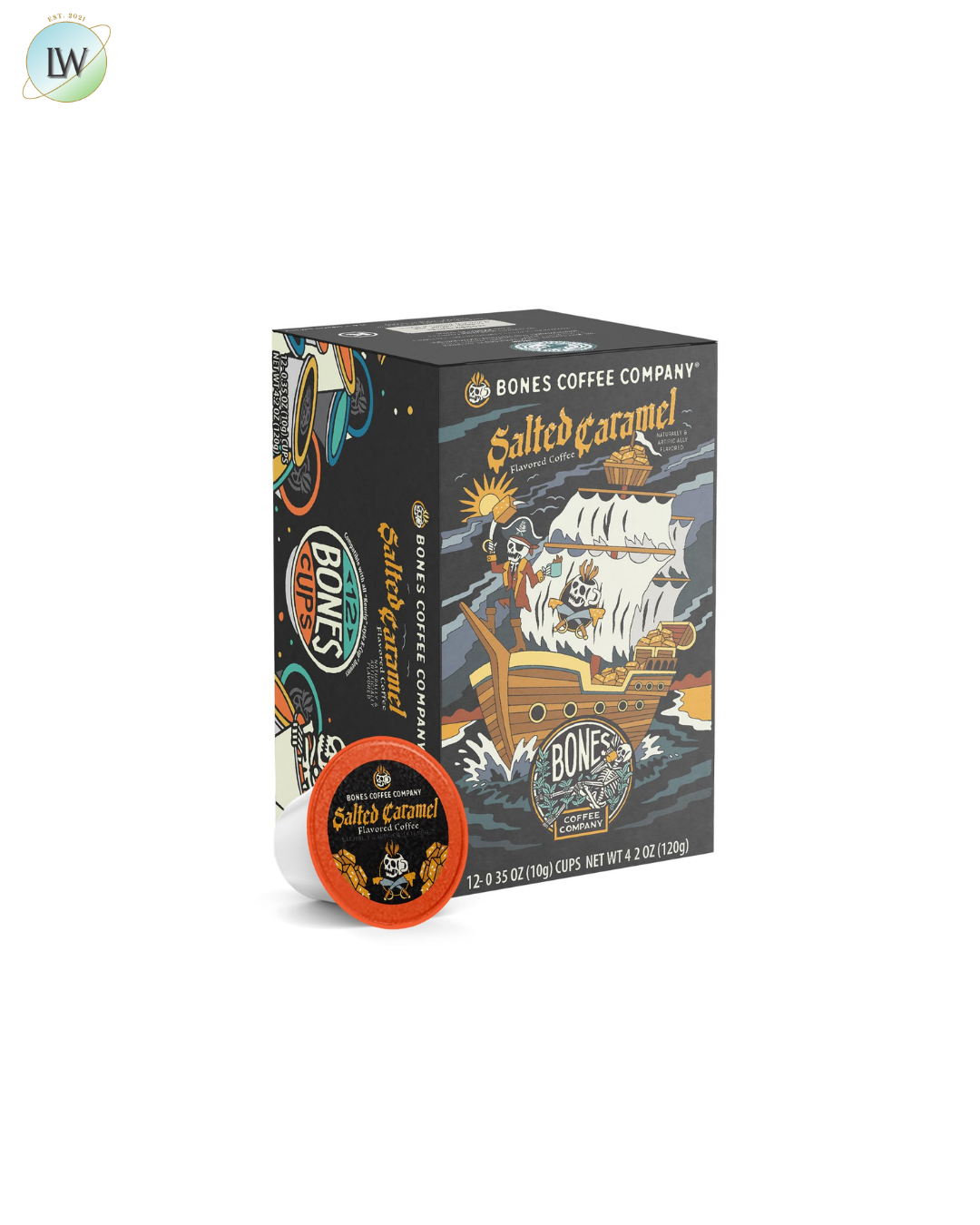 Bones Coffee Company Coffee Pods, 0.35 oz, 12 ct. (Various Flavours)