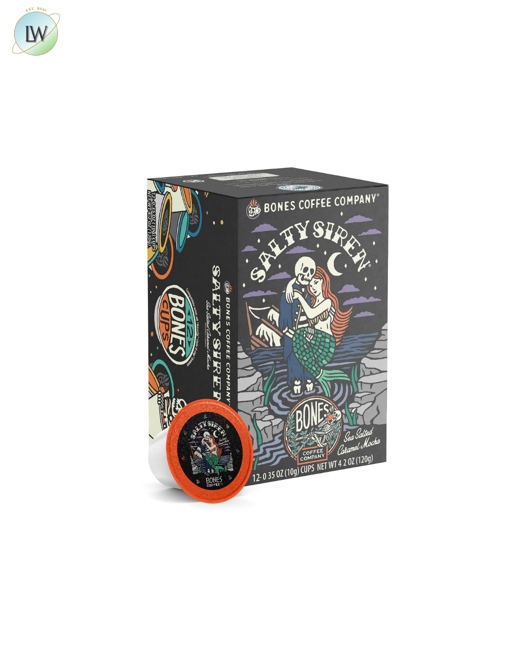 Bones Coffee Company Coffee Pods, 0.35 oz, 12 ct. (Various Flavours)