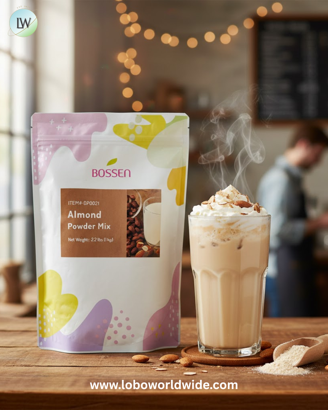 Bossen 2.2 lb. Powder Mix - 20/Case (Various Flavors)