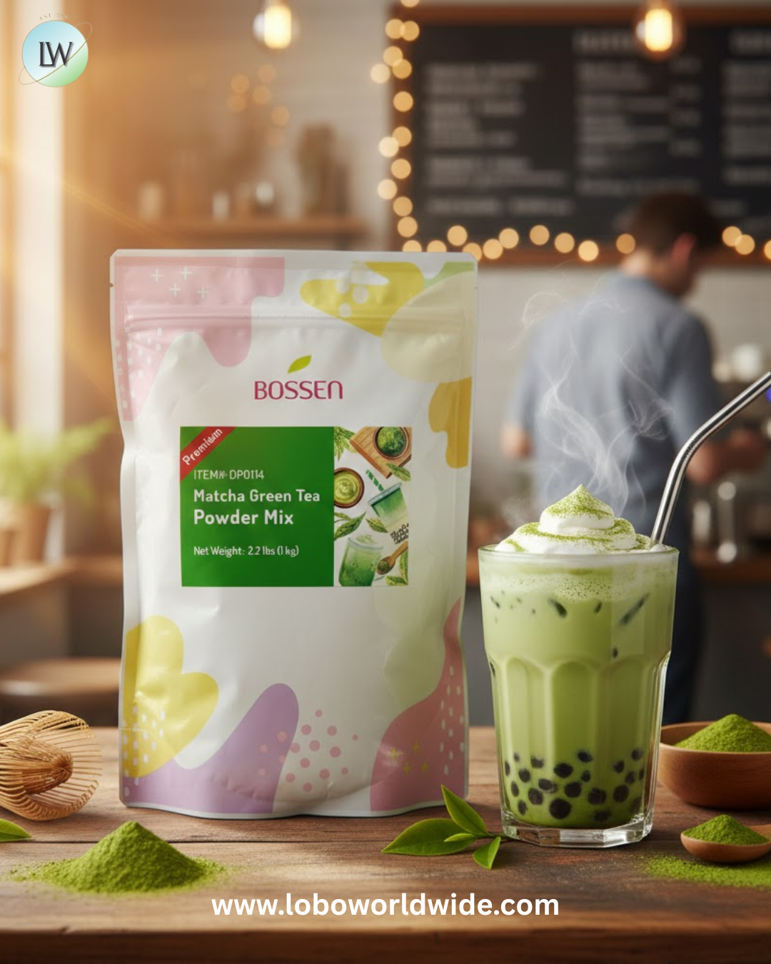 Bossen 2.2 lb. Powder Mix - 20/Case (Various Flavors)