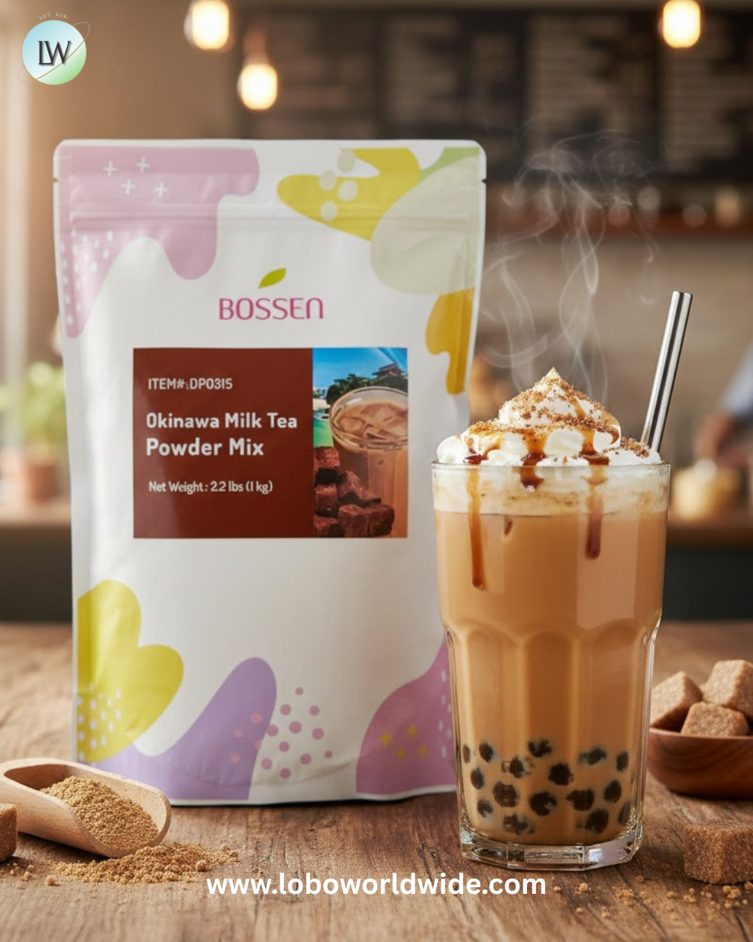 Bossen 2.2 lb. Powder Mix - 20/Case (Various Flavors)