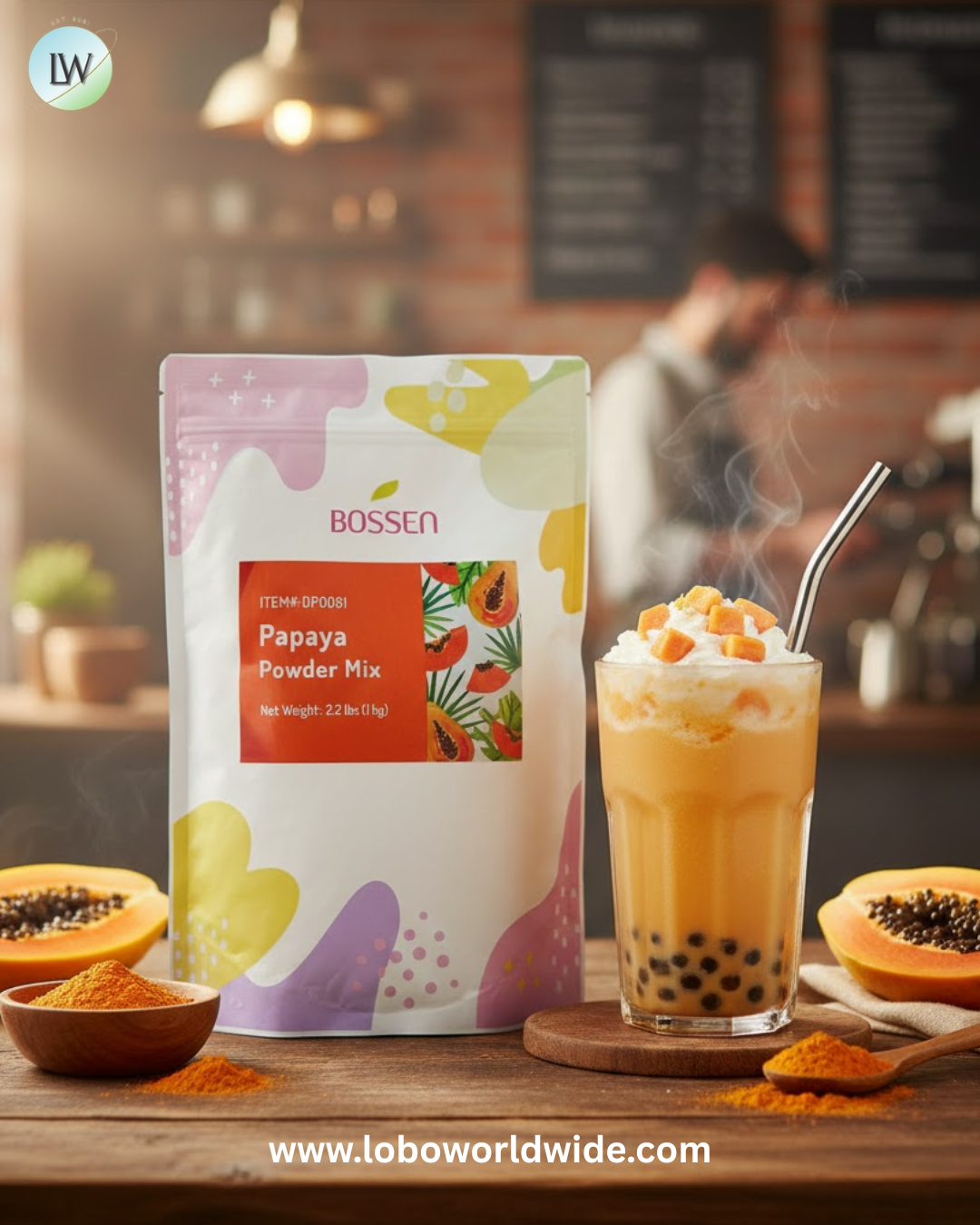 Bossen 2.2 lb. Powder Mix - 20/Case (Various Flavors)