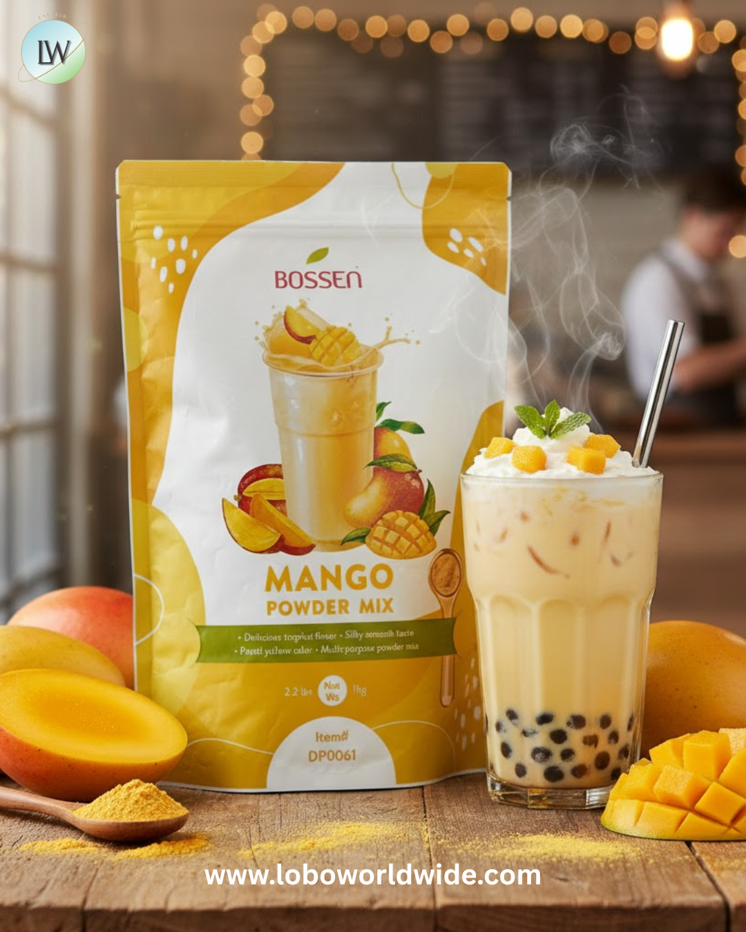 Bossen 2.2 lb. Powder Mix - 20/Case (Various Flavors)