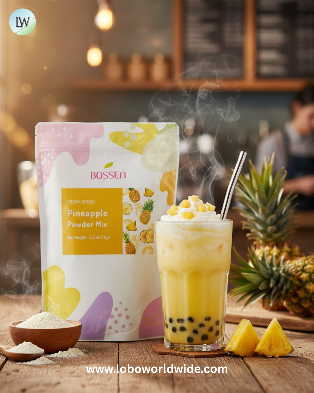 Bossen 2.2 lb. Powder Mix - 20/Case (Various Flavors)