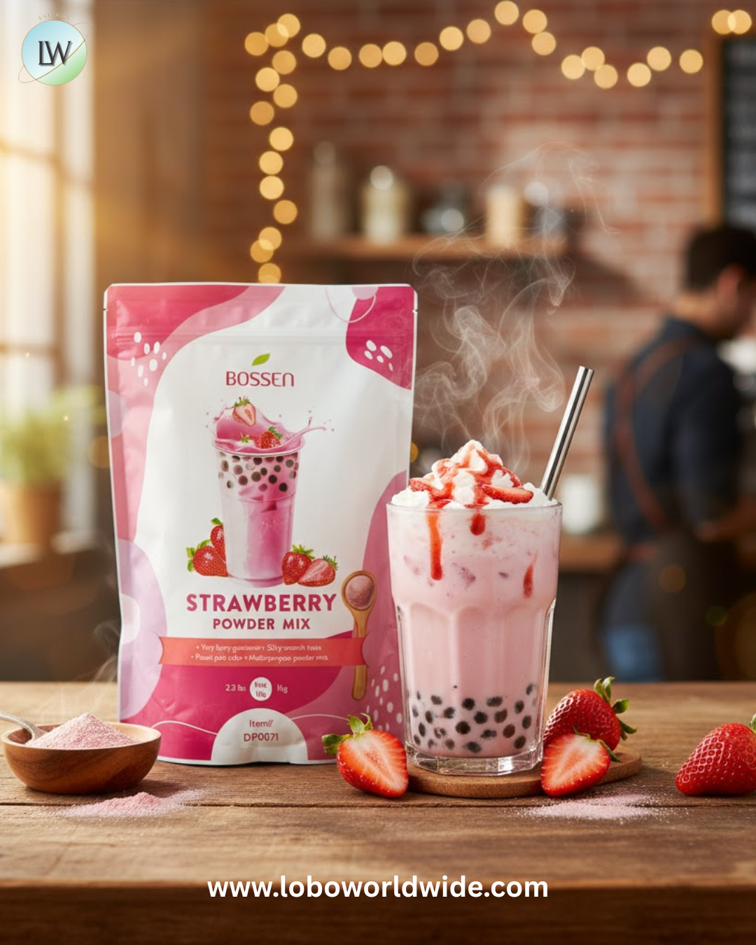 Bossen 2.2 lb. Powder Mix - 20/Case (Various Flavors)