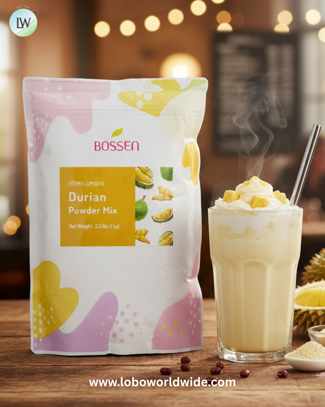 Bossen 2.2 lb. Powder Mix - 20/Case (Various Flavors)