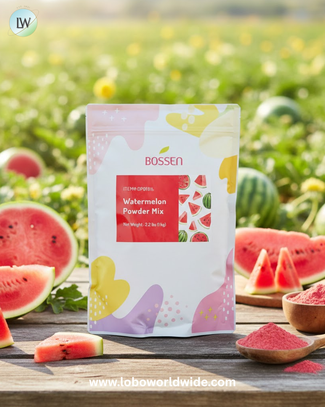 Bossen 2.2 lb. Powder Mix - 20/Case (Various Flavors)