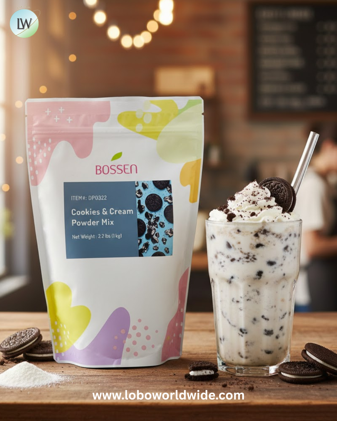 Bossen 2.2 lb. Powder Mix - 20/Case (Various Flavors)