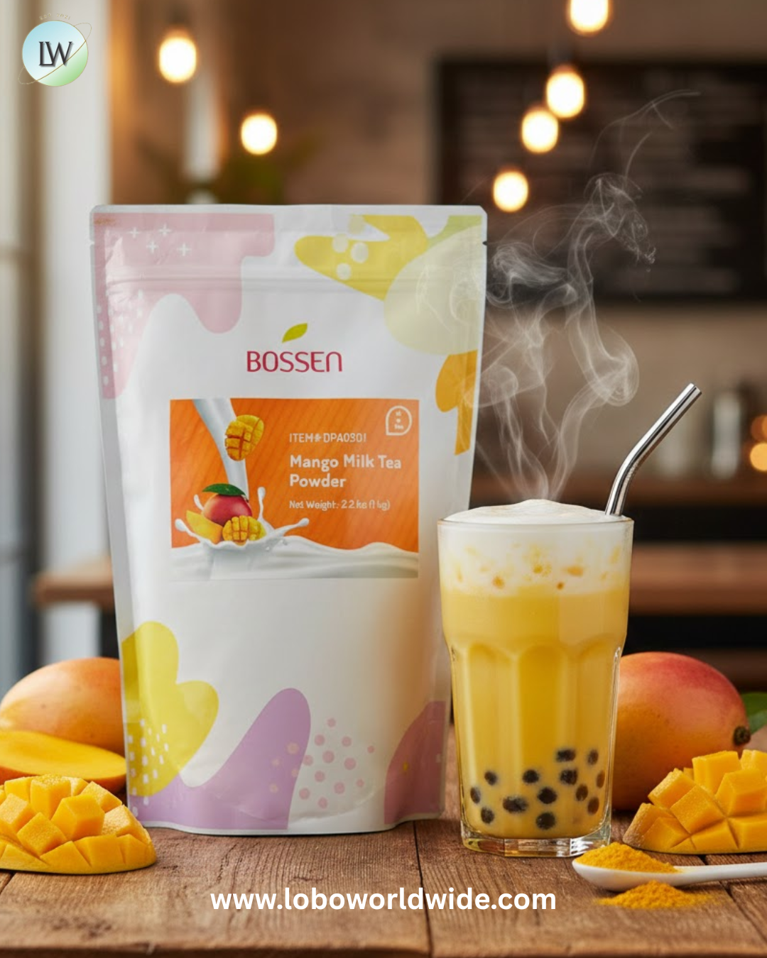 Bossen 2.2 lb. Powder Mix - 20/Case (Various Flavors)