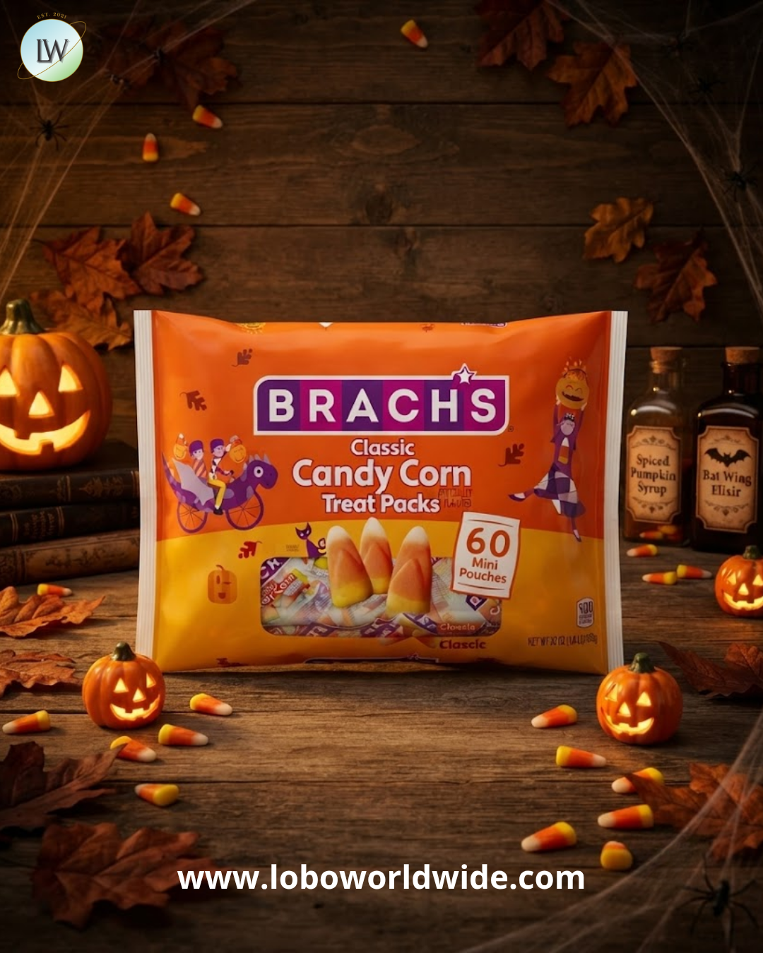Brach's Halloween Classic Candy Corn, 30 oz., 60 ct.