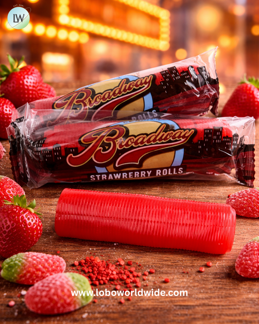 Broadway Strawberry Licorice Rolls 24 Piece