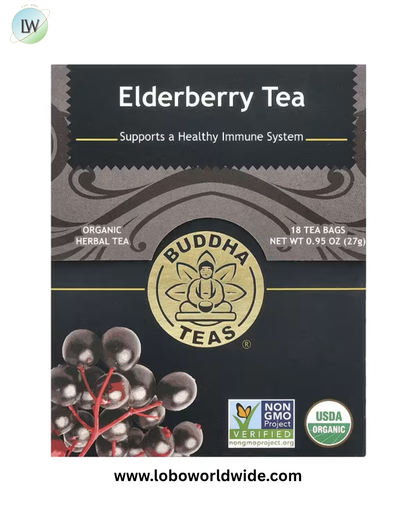 Buddha Teas, Organic Herbal Tea, Caffeine Free, 18 Tea Bags