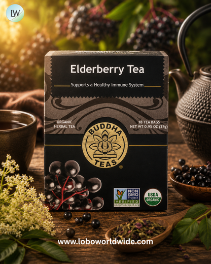 Buddha Teas, Organic Herbal Tea, Caffeine Free, 18 Tea Bags