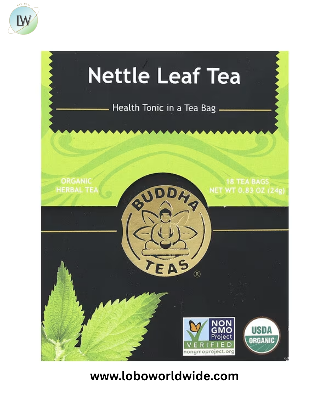 Buddha Teas, Organic Herbal Tea, Caffeine Free, 18 Tea Bags