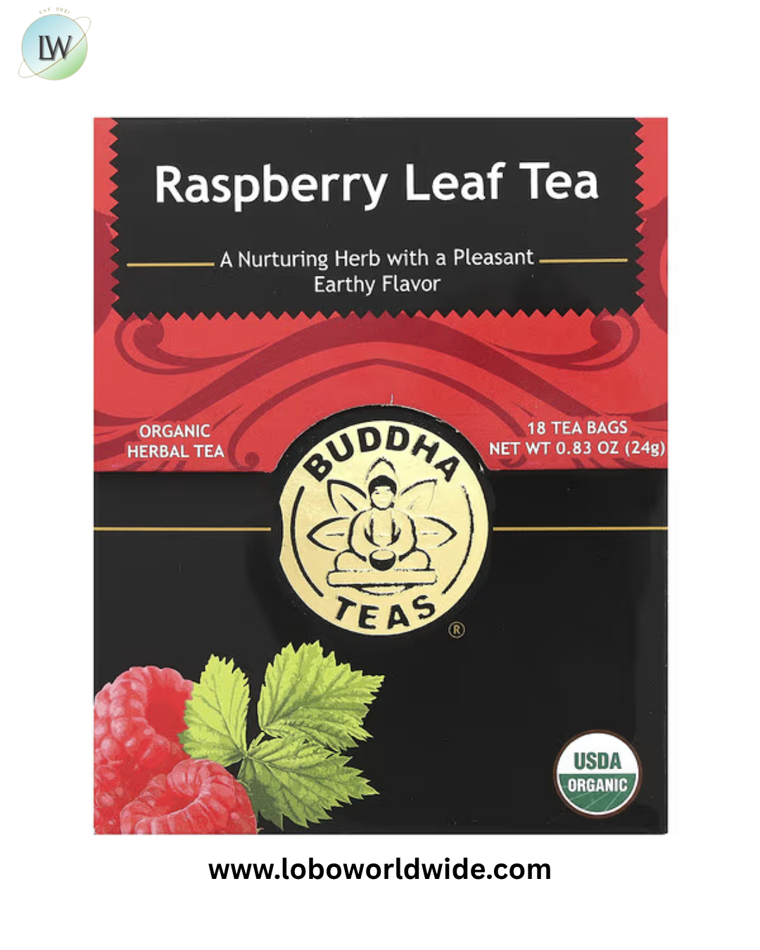 Buddha Teas, Organic Herbal Tea, Caffeine Free, 18 Tea Bags