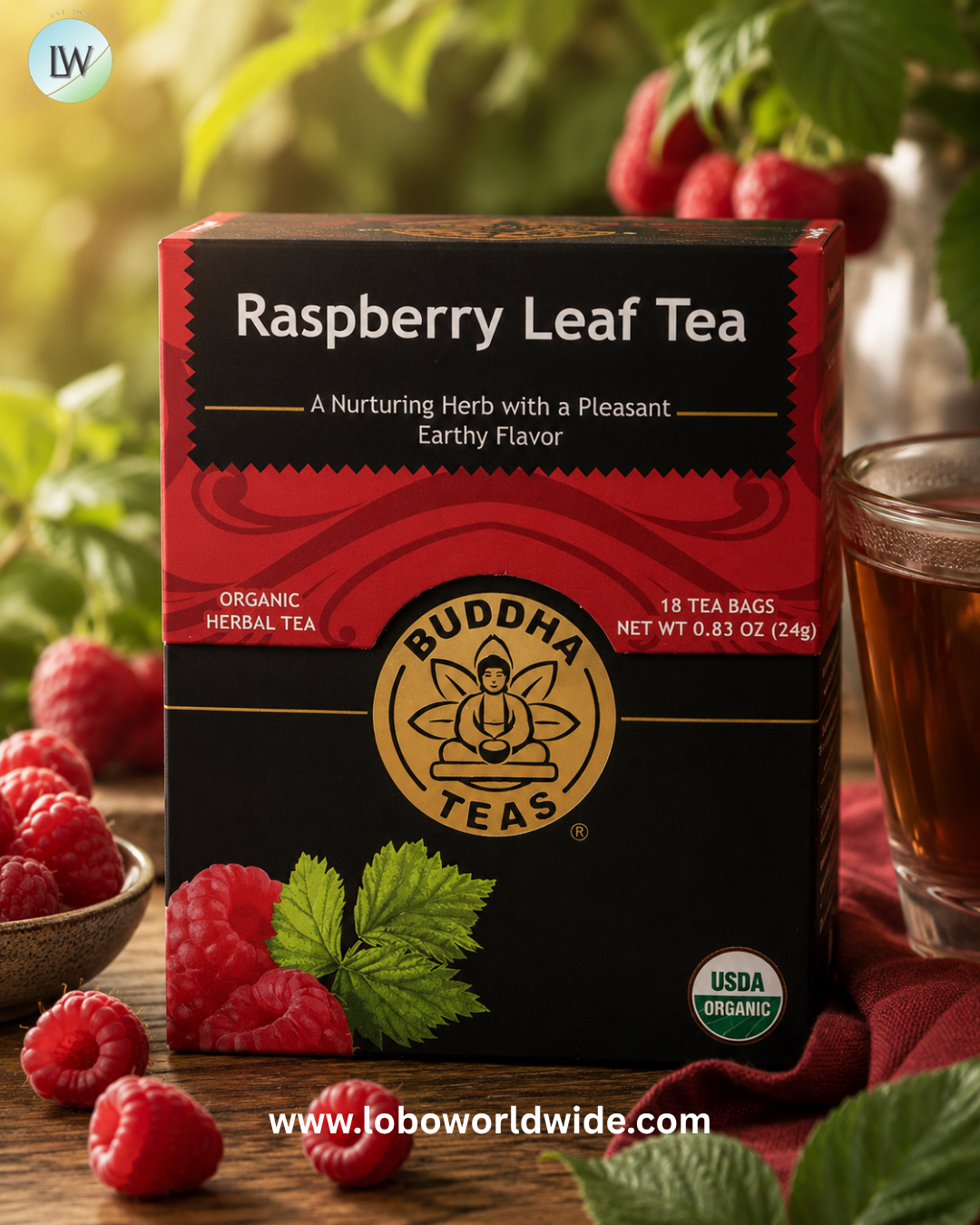 Buddha Teas, Organic Herbal Tea, Caffeine Free, 18 Tea Bags