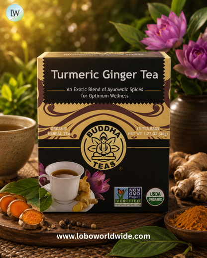 Buddha Teas, Organic Herbal Tea, Caffeine Free, 18 Tea Bags
