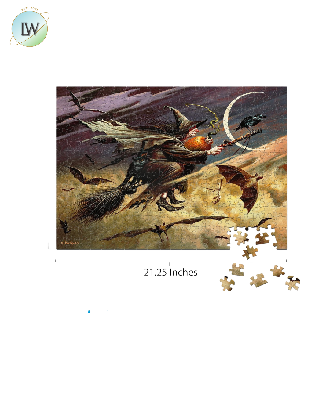 Buffalo Games Charles Wysocki – Jagger Heppzalilly 300-Piece Jigsaw Puzzle