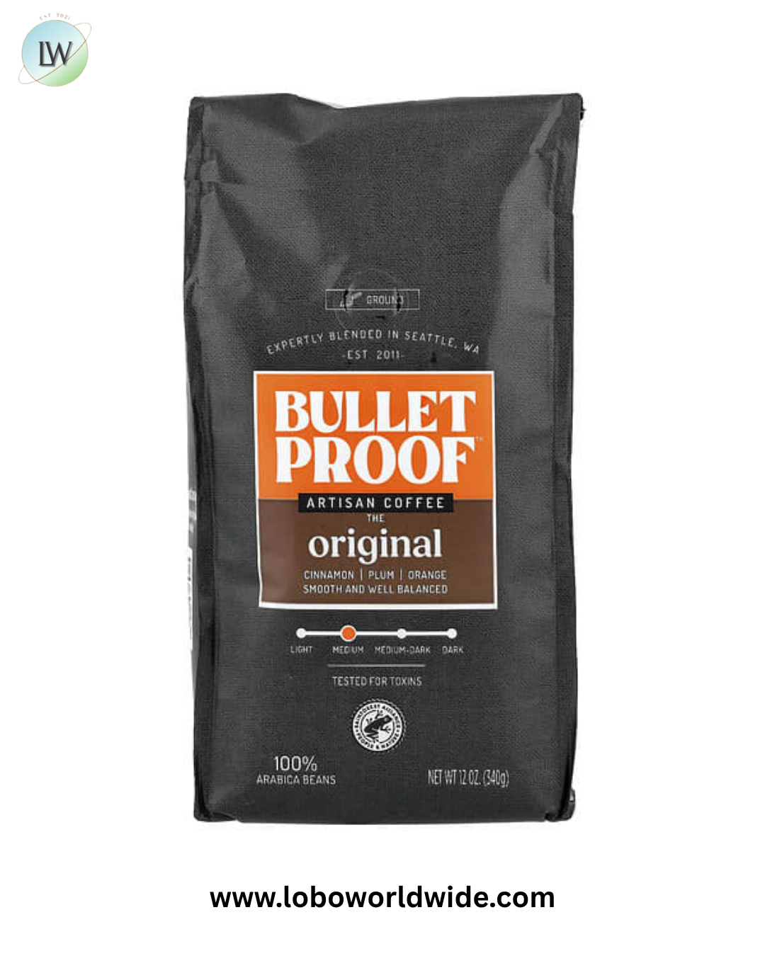 BulletProof, Artisan Coffee, Medium-Dark Roast, 12 oz (340 g)