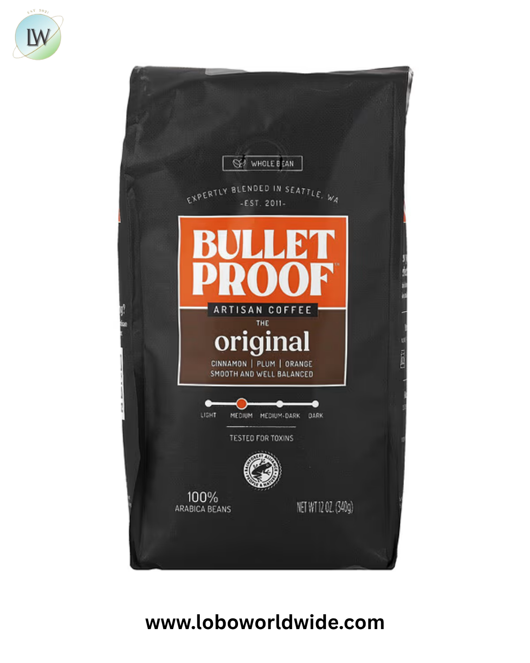 BulletProof, Artisan Coffee, Whole Bean, 12 oz (340 g)