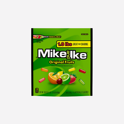 Mike and Ike Original Fruits Chewy Candy, 28.8 ounce Stand Up Bag, 1 count
