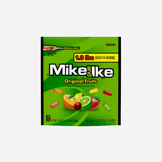 Mike and Ike Original Fruits Chewy Candy, 28.8 ounce Stand Up Bag, 1 count