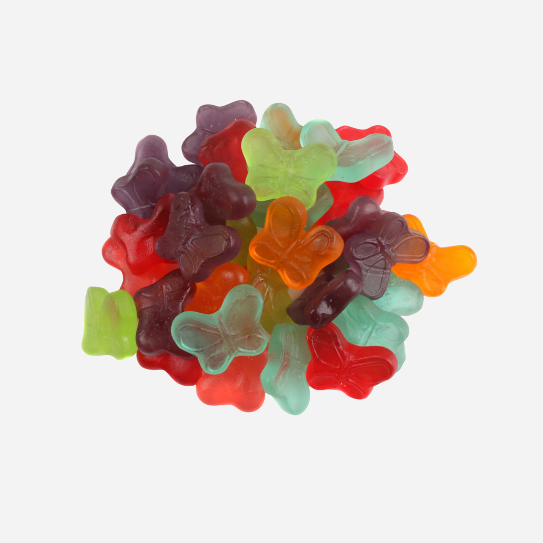 Mini Gummy Butterflies Assorted - 1lb.