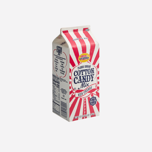 Great Western 1/2 Gallon Carton Red Cherry Cotton Candy Floss Sugar