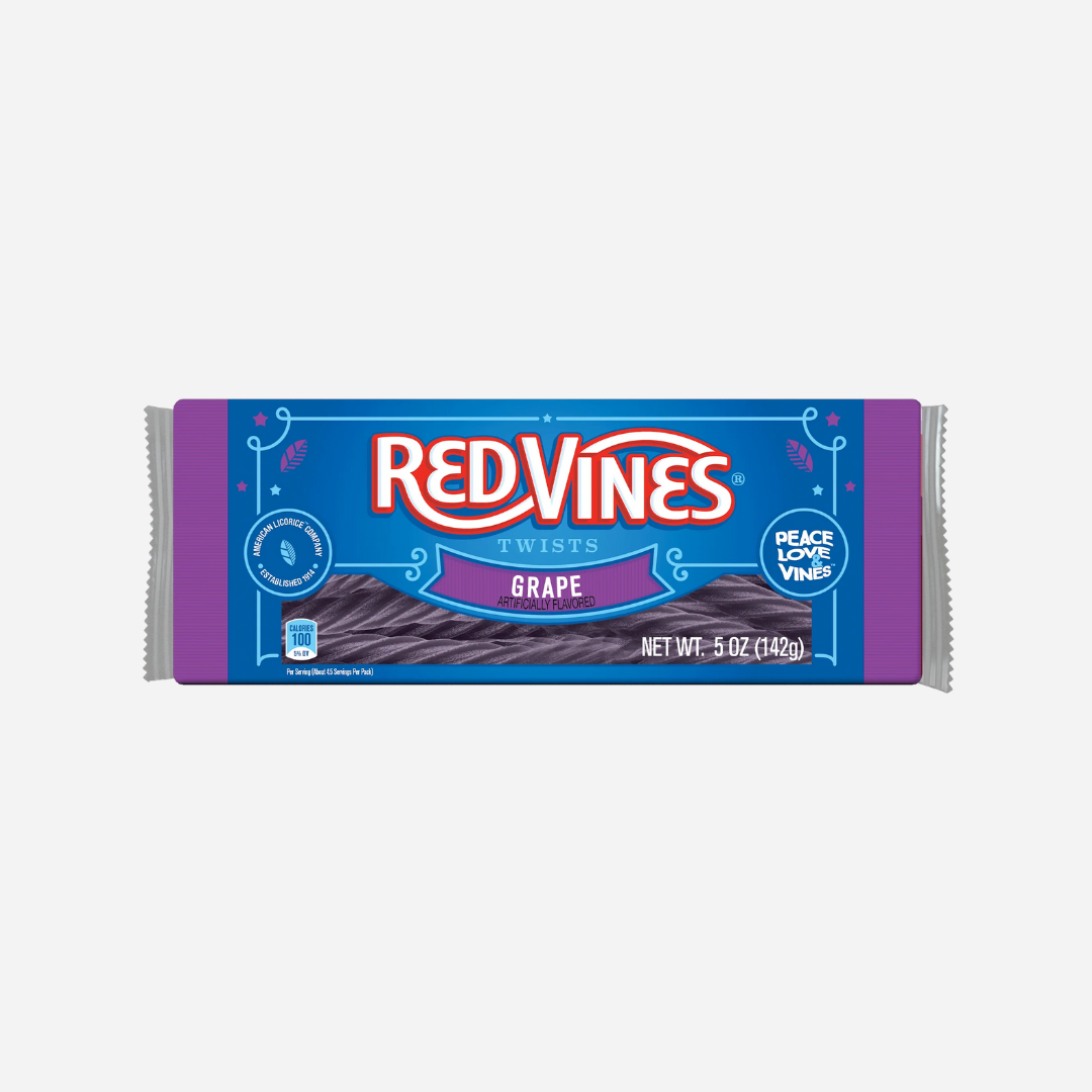 Red Vines Grape Licorice Twists, 5oz Tray