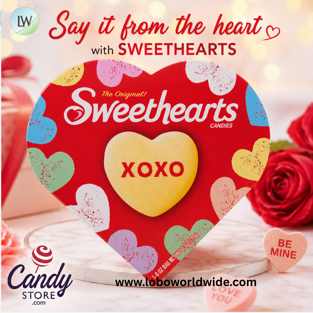 Sweethearts Conversation Hearts - 6ct Heart-Shaped Boxes