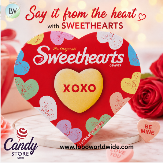 Sweethearts Conversation Hearts - 6ct Heart-Shaped Boxes
