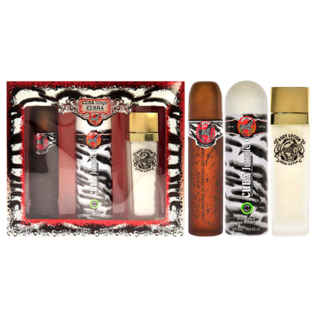 Cuba Jungle Zebra Gift Set For Women