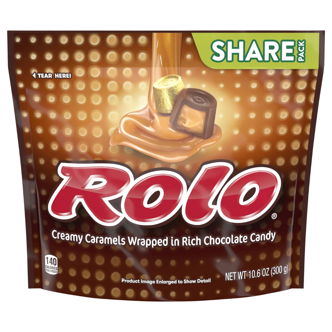 Rolo Rich Chocolate Caramels Candy, Share Pack 10.6 oz