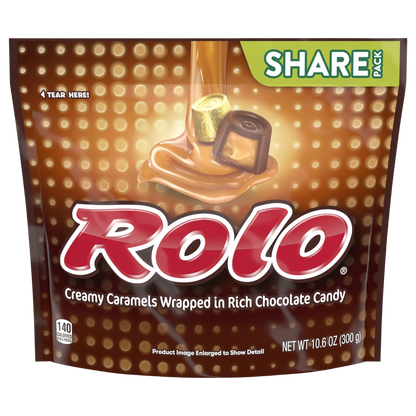 Rolo Rich Chocolate Caramels Candy, Share Pack 10.6 oz