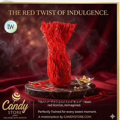 Gustaf's Strawberry Red Licorice Laces - 20lb