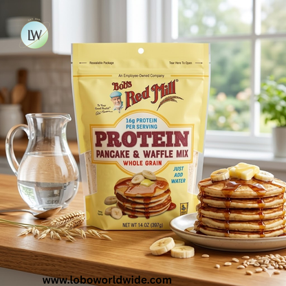 Bob's Red Mill, Protein Pancake & Waffle Mix, Whole Grain, 14 oz (397 g)