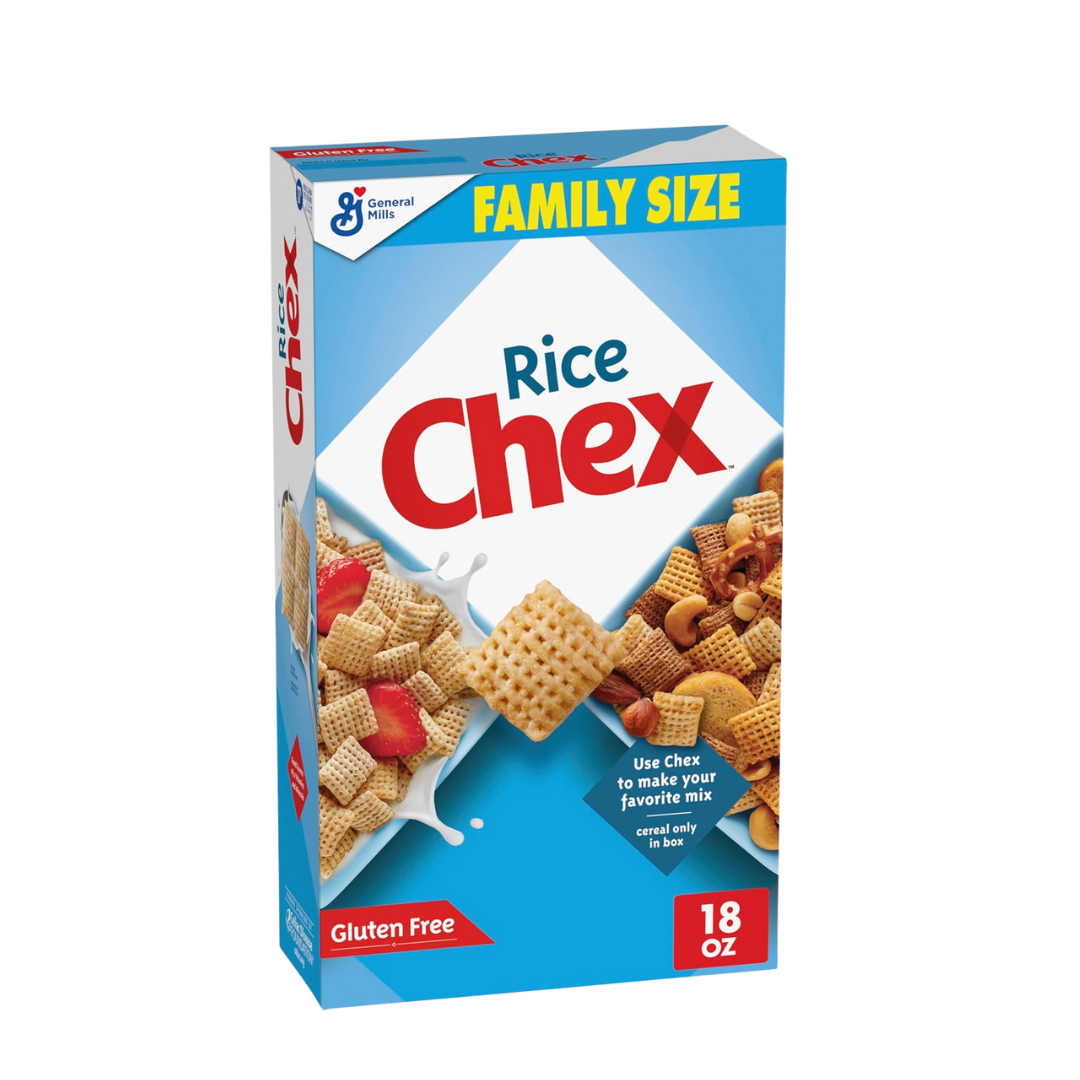 Rice Chex Breakfast Cereal, Gluten Free, 18 oz