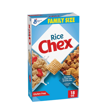 Rice Chex Breakfast Cereal, Gluten Free, 18 oz