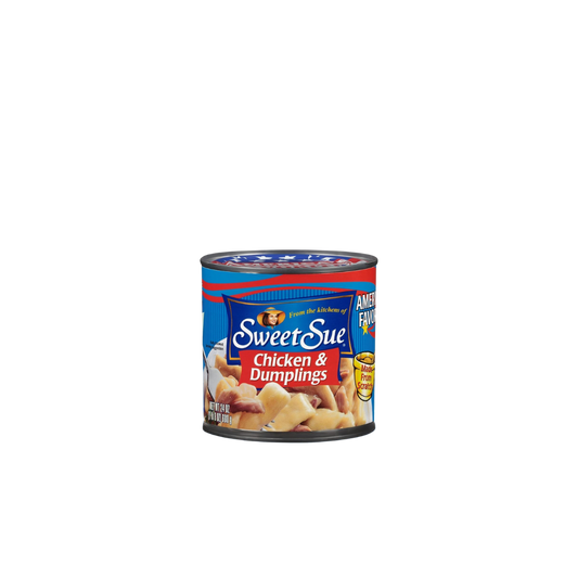 Sweet Sue Chicken & Dumplings, 24 oz Can (Pack of 5), Heat and Serve Soup Meal - 14g Protein per Serving - Made from Scratch Recipe
