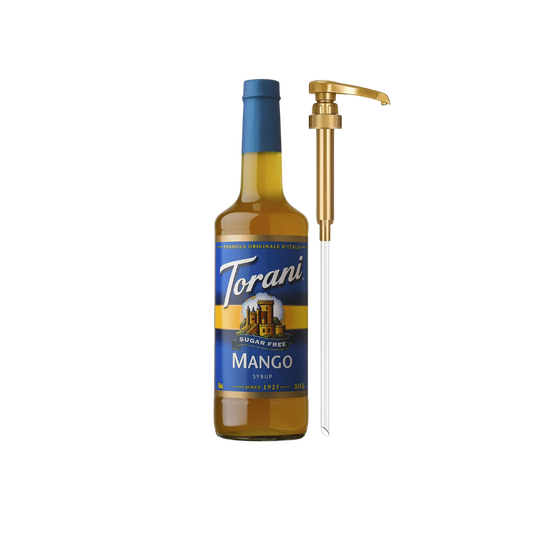 Torani Sugar Free Mango Flavoring Fruit Syrup 750 mL - 12 Case